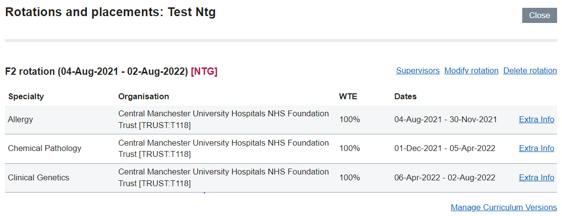 this image shows how NTGs are identified on the rotation management page